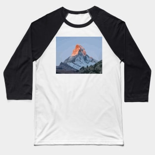 Matterhorn Vector Painting Baseball T-Shirt